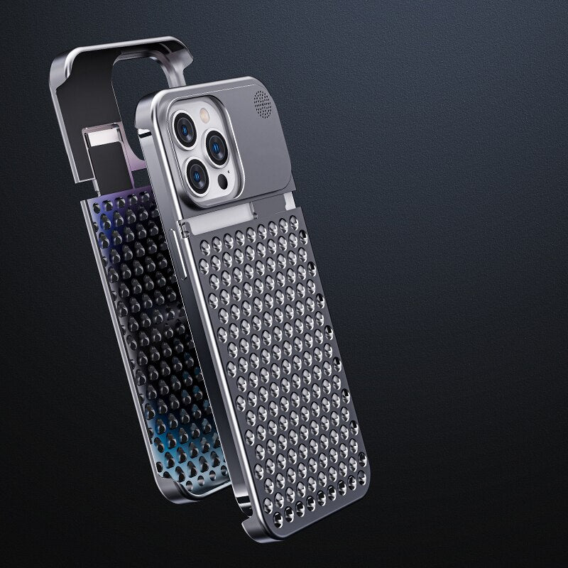 Aluminum Alloy iPhone Hard Case جراب صلب من سبائك الألومنيوم للآيفون