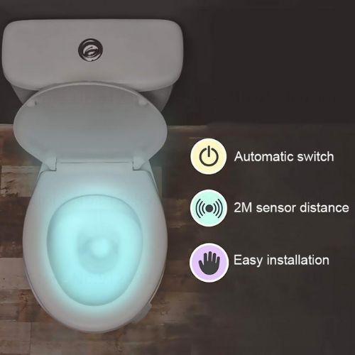 2x Toilet Night Light عدد 2 ضوء ليلي للمرحاض