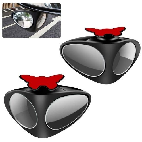 2x Double Blind Spot Car Mirrors مرآة مزدوجة للنقاط العمياء للسيارة