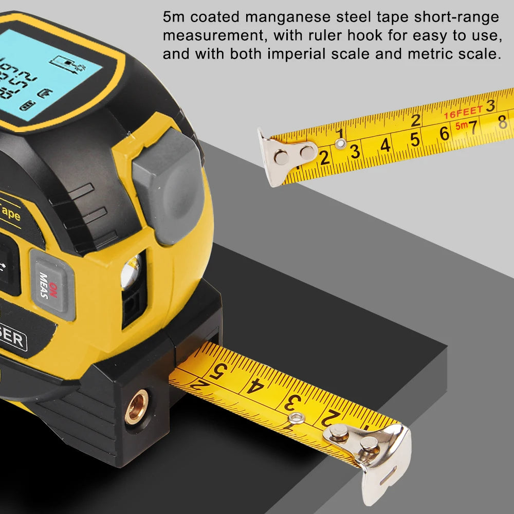 3 in 1 Laser Measure Tape شريط قياس ليزر 3 في 1