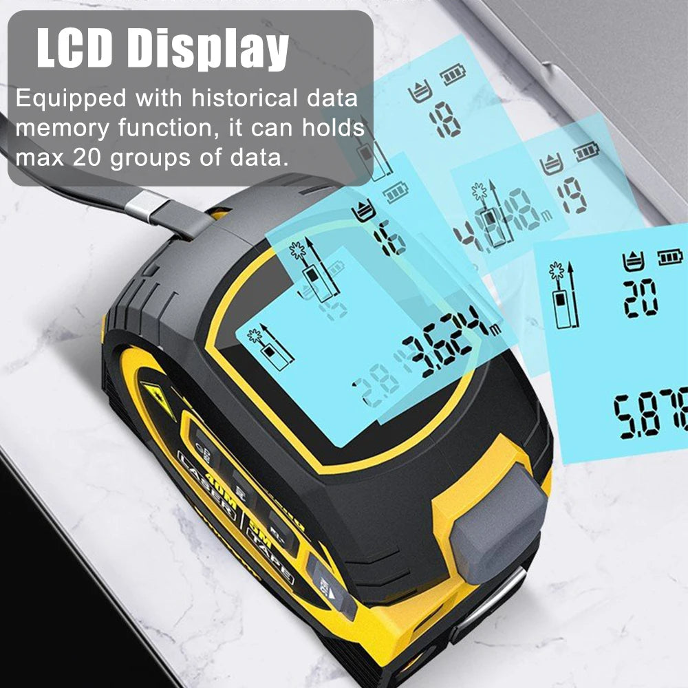 3 in 1 Laser Measure Tape شريط قياس ليزر 3 في 1